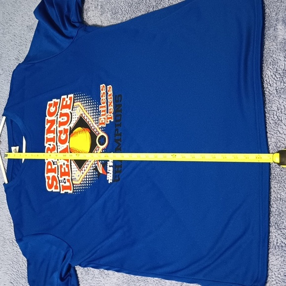 BAW Mens T-Shirt Size 2X Dark Blue with "Spring League" Baseball Champions.. - Picture 3 of 6